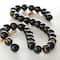 12 Pack: Black Coated Glass Round Beads, 8mm by Bead Landing™